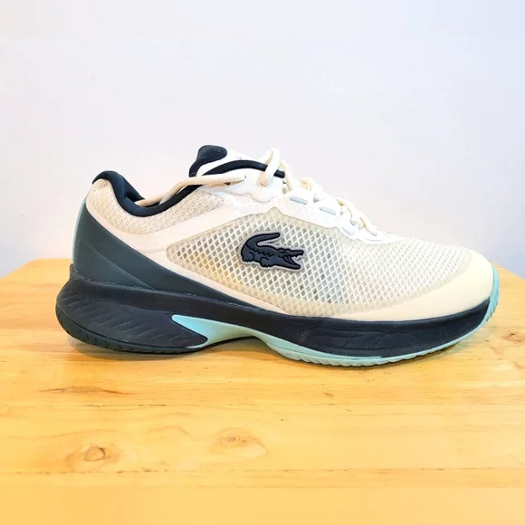 Lacoste Cream and Black Athletic Shoes - Picture 3 of 12